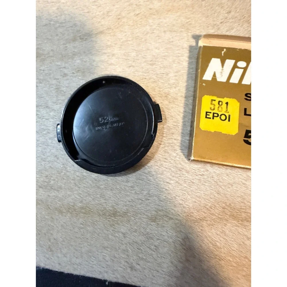 Nikon 52mm Snap-On Front Lens Cap Made in Japan with Original Box Vintage